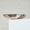 Art Deco Octagonal Bowl in Hand-Hammered and Silver-Plated Brass, 1930s 4