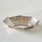 Art Deco Octagonal Bowl in Hand-Hammered and Silver-Plated Brass, 1930s 6