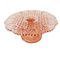 Art Deco Pink Cake Plateau from Luxval Val St. Lambert, 1930s 3