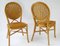 Asiento pavo real bohemio vintage de ratán y mimbre. Juego de 2, Imagen 8