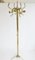 Vintage Italian Brass Free Standing Coat Rack 1