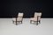 Mid-Century Beech Armchairs in Oak and Teddy Upholstery, France, 1950s, Set of 2, Image 5