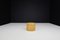 Round Storage Ottoman in Mustard Patchwork Leather attributed to de Sede, Switzerland, 1970s 3