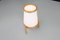 Large Modern Opaline Glass and Ash Floor Lamp attributed to Uluv, 1960s, Image 4