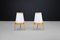 Large Modern Opaline Glass and Ash Floor Lamp attributed to Uluv, 1960s, Image 9