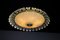 Art Deco Brass and Green Opaline Glass Pendant, Germany, 1930s, Image 6