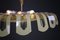 Art Deco Brass and Green Opaline Glass Pendant, Germany, 1930s, Image 9