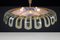 Art Deco Brass and Green Opaline Glass Pendant, Germany, 1930s, Image 7