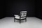 Mid-Century French Armchair in Patinated Oak and Bouclé Upholstery, 1960s 5