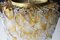 Large Murano Glass Chandelier in Amber and Clear Spiral Drops, Italy, 1960s 8