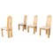 Chaises de Salle à Manger Scandinaves à Dossier Haut en Chêne avec Tapisserie Teddy, 1970s, Set de 4 2