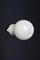 Bauhaus Porcelain Base and Opaline Glass Ceiling Light, Germany, 1930s 5