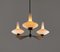 Moderner Mid-Century Kronleuchter aus Muranoglas von Stilnovo, 1950er 2