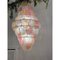 Sanded Pink and Amber Petals Murano Glass Chandelier by Simoeng 5