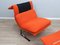 Wave Sessel & Fußhocker von Giovanni Offredi für Saporiti, 1970er 6