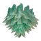 Scenographic Green Felci Murano Glass Style Chandelier by Simoeng 1