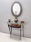 Vintage Ebonized Beech and Glass Console Table, 1950s 2