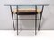 Vintage Ebonized Beech and Glass Console Table, 1950s 7