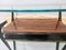 Vintage Ebonized Beech and Glass Console Table, 1950s 12