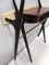 Vintage Ebonized Beech and Glass Console Table, 1950s 14
