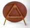 Model FH4103 Heart Table and Chairs by Hans J. Wegner for Fritz Hansen, 1950s, Set of 7 17