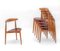 Modell FH4103 Heart Tisch und Stühle von Hans J. Wegner für Fritz Hansen, 1950er, 7 . Set 3
