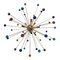Italian Multicolored Star Murano Glass Sputnik Chandelier by Simoeng 1