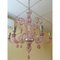 Murano Glas Kronleuchter in Rosa von Simoeng 7