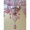 Murano Glas Kronleuchter in Rosa von Simoeng 3