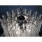 Murano Glass Sputnik Chandelier with Clear Seghettata Italian Glass by Simoeng 3