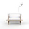 Cinque White Armchair by Giovanni Agliottone 1