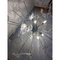 Murano Glass Sputnik Chandelier in Gold 24 Karat and Clear Butterfly by Simoeng 5