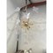 Murano Glass Sputnik Chandelier in Gold 24 Karat and Clear Butterfly by Simoeng 8