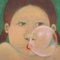 Talia Golchin, Girl with Bubble Gum, 2000s, Oil on Canvas 3