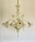 Murano Chandelier in Blown Glass Opaline Gold, 1983 1