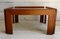 Coffee Table in Walnut and Smoked Glass by Afra and Tobia Scarpa for Cassina, 1960s 1