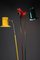 Mid-Century Modern Italian Red Green and Yellow Floor Lamp, 1950 15
