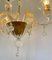 Murano Chandelier in Blown Glass and Crystal Gold, 1985 5