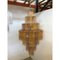 Murano Glass Amber and Violet Tronco Chandelier by Simoeng 8