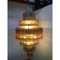 Murano Glass Amber and Violet Tronco Chandelier by Simoeng 6