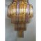 Murano Glass Amber and Violet Tronco Chandelier by Simoeng 5
