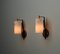 Appliques Mid-Century Moderne en Laiton et Noir avec Abat-jours en Verre Opalin, 1950s, Set de 2 6