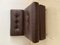 Brauner Sessel mit Fiberglasschale 2
