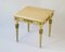 Table d'Appoint Vintage avec Plateau en Marbre 1
