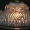 French Art Deco Brass and Etched Clear Glass Pendant Light, 1920s, Image 4