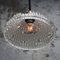 French Art Deco Brass and Etched Clear Glass Pendant Light, 1920s, Image 7