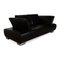 Volare Two-Seater Sofa in Black Leather from Koinor 5