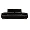 Volare Two-Seater Sofa in Black Leather from Koinor 1