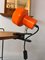 Lampe de Bureau Orange, 1970s 3