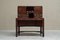 Vintage Desk in Mahogany and Brass, 1930s 12